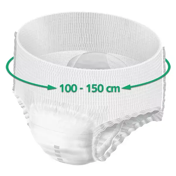 Absorvente Hartmann Confidence Mobile, 10 gotas, tamanho G, pacote com 14 peças de roupa íntima.