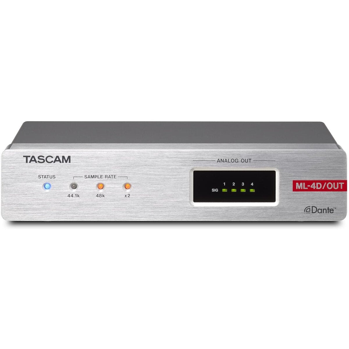 Tascam ML-4D/OUT-E Dante converter