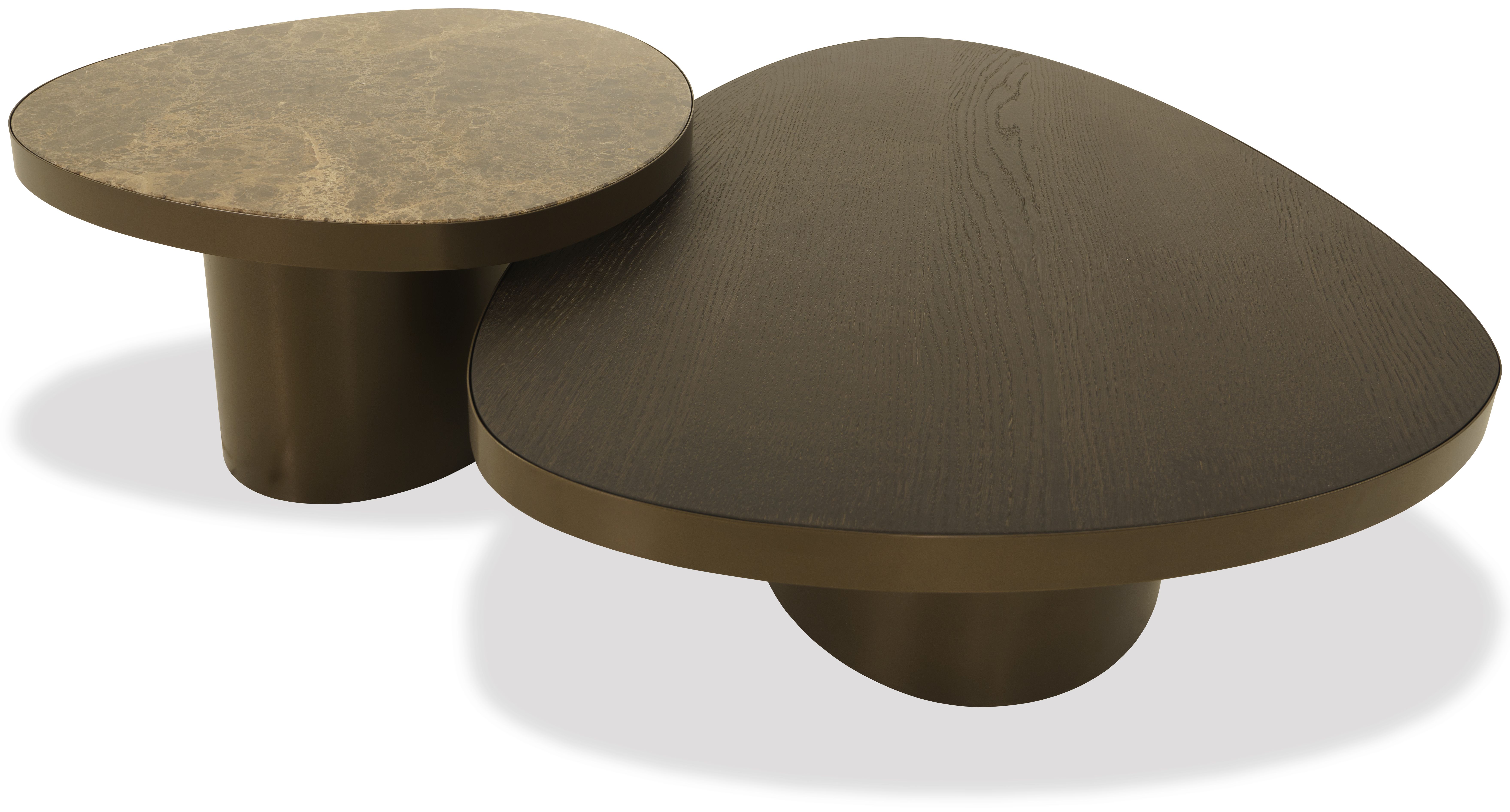 Salontafelset Foggia B130.5 x D80.5 x H36 cm