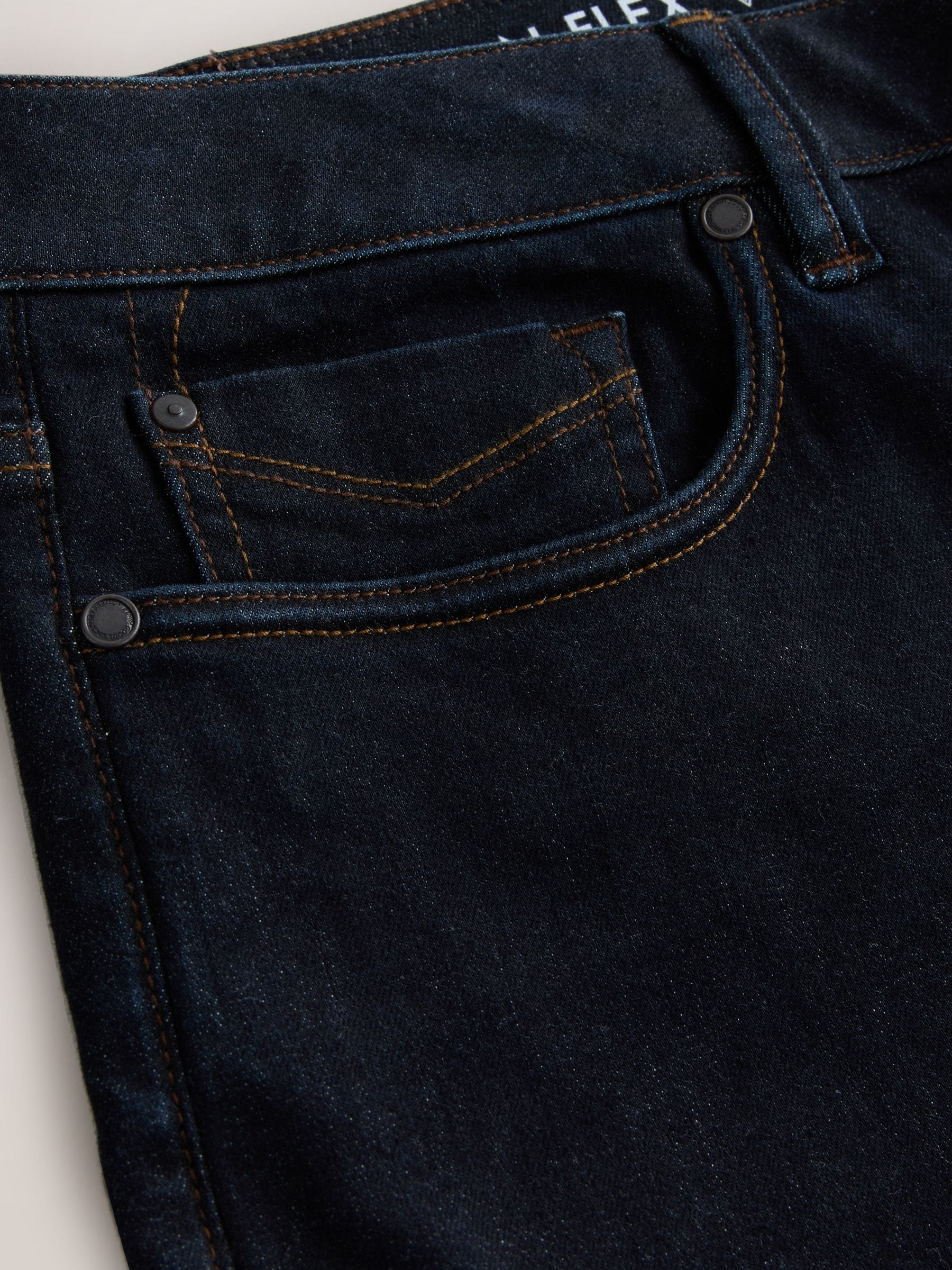 Blauw met wassing - Slim Fit - Motionflex jeans