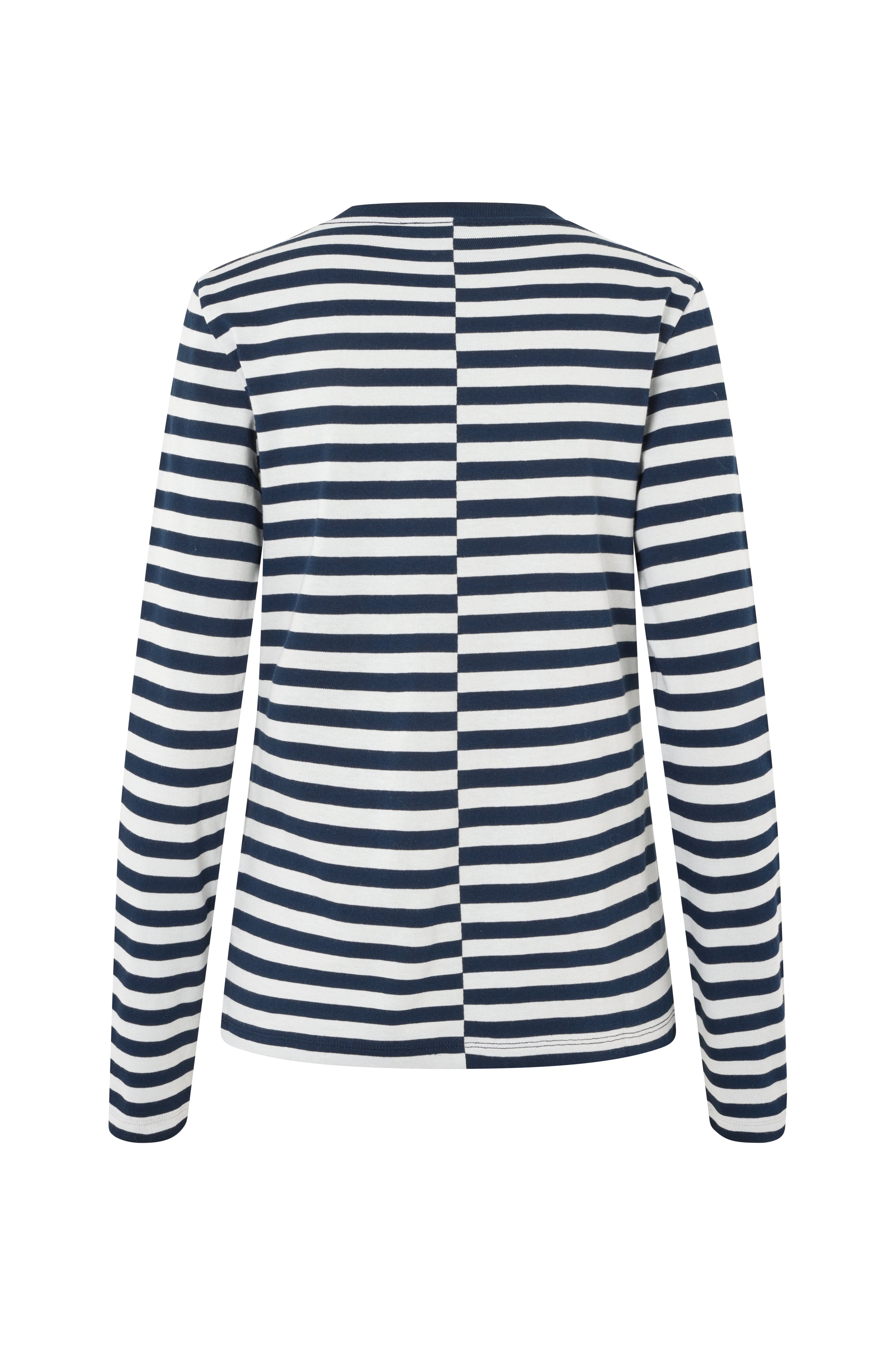 Samsøe Samsøe  Saavery langærmet t-shirt - Salute Pearl Asymm. St.