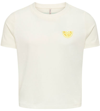 Kids Only T-Shirt - KogAnnbel Sun Life - Cloud Tänzerin/Lemon