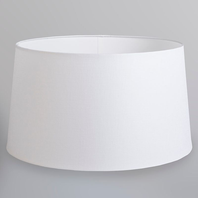 Moderne hanglamp brons met kap 45 cm wit - Combi 1