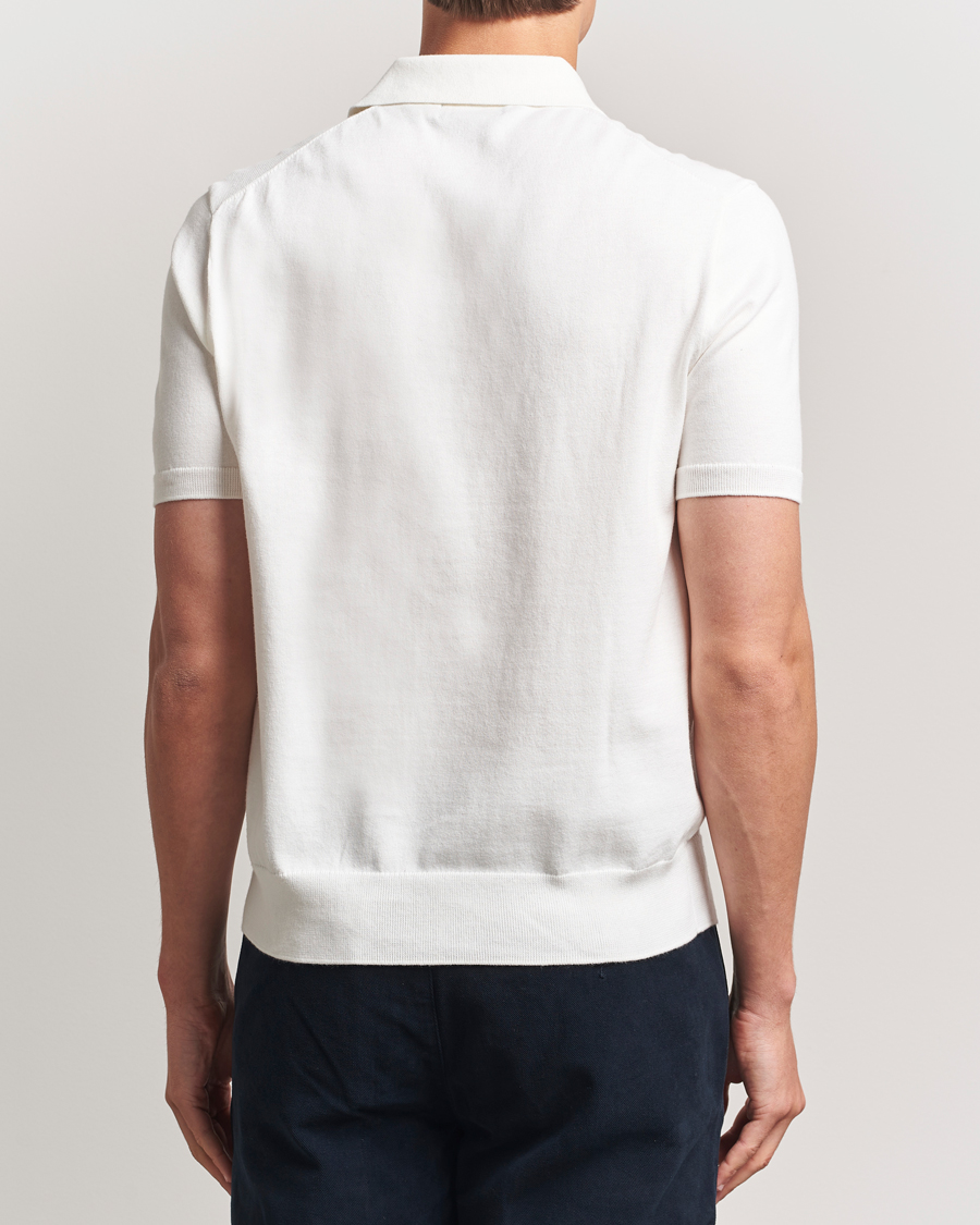Polo Ralph Lauren Knitted Short Sleeve Polo Deckwash White