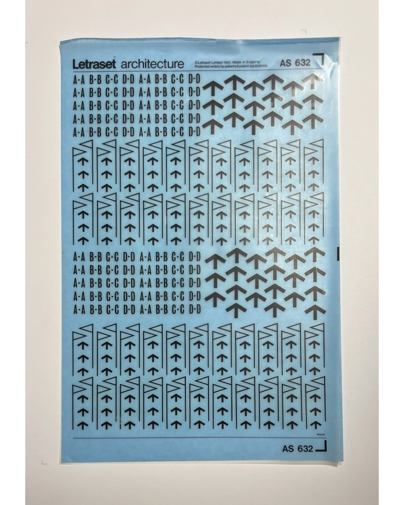 letraset-ARCHITECTURE SYMBOLS-AS 632