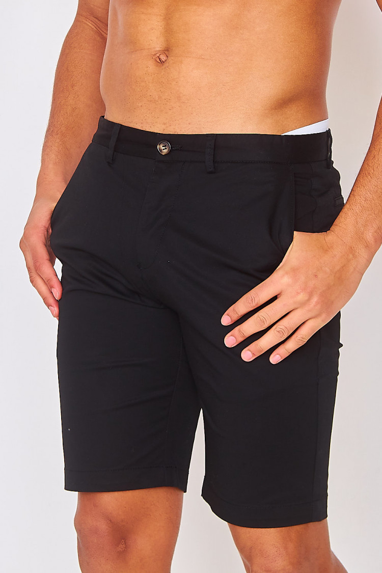 Short chino noir