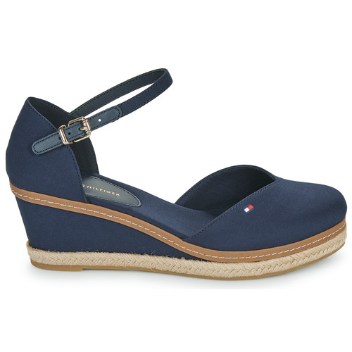 Tommy Hilfiger - BASIC CLOSED TOE MID WEDGE - Marine