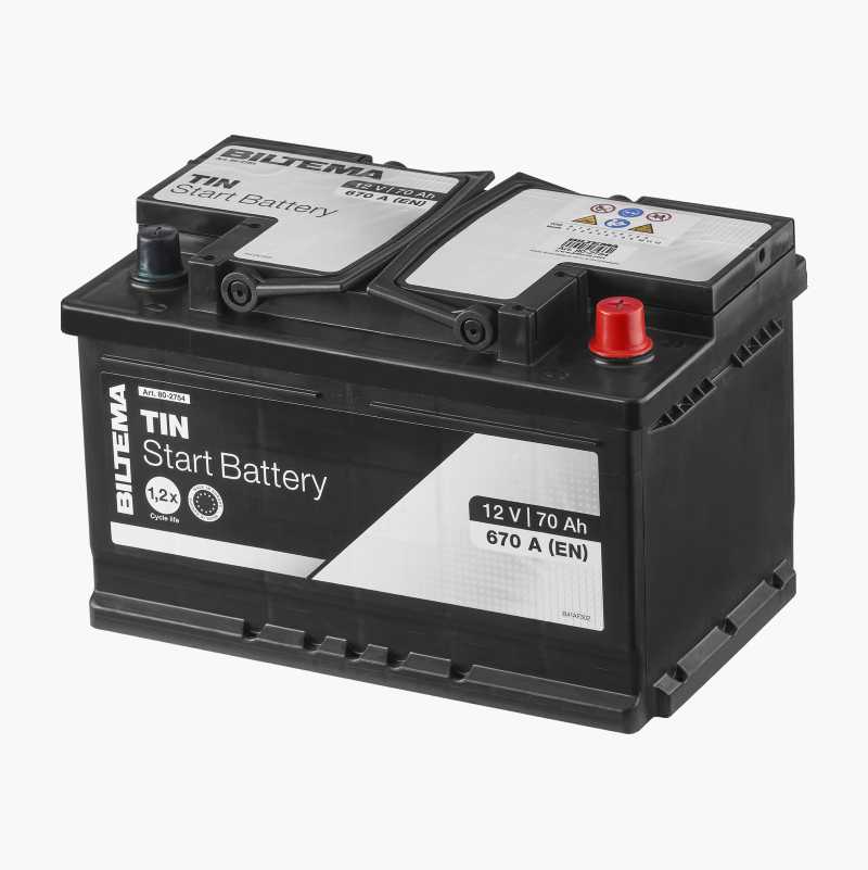 Startbatteri, 12 V, 70 Ah