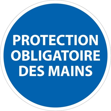 Panneau Obligatoire - EPI - Protection obligatoire des mains