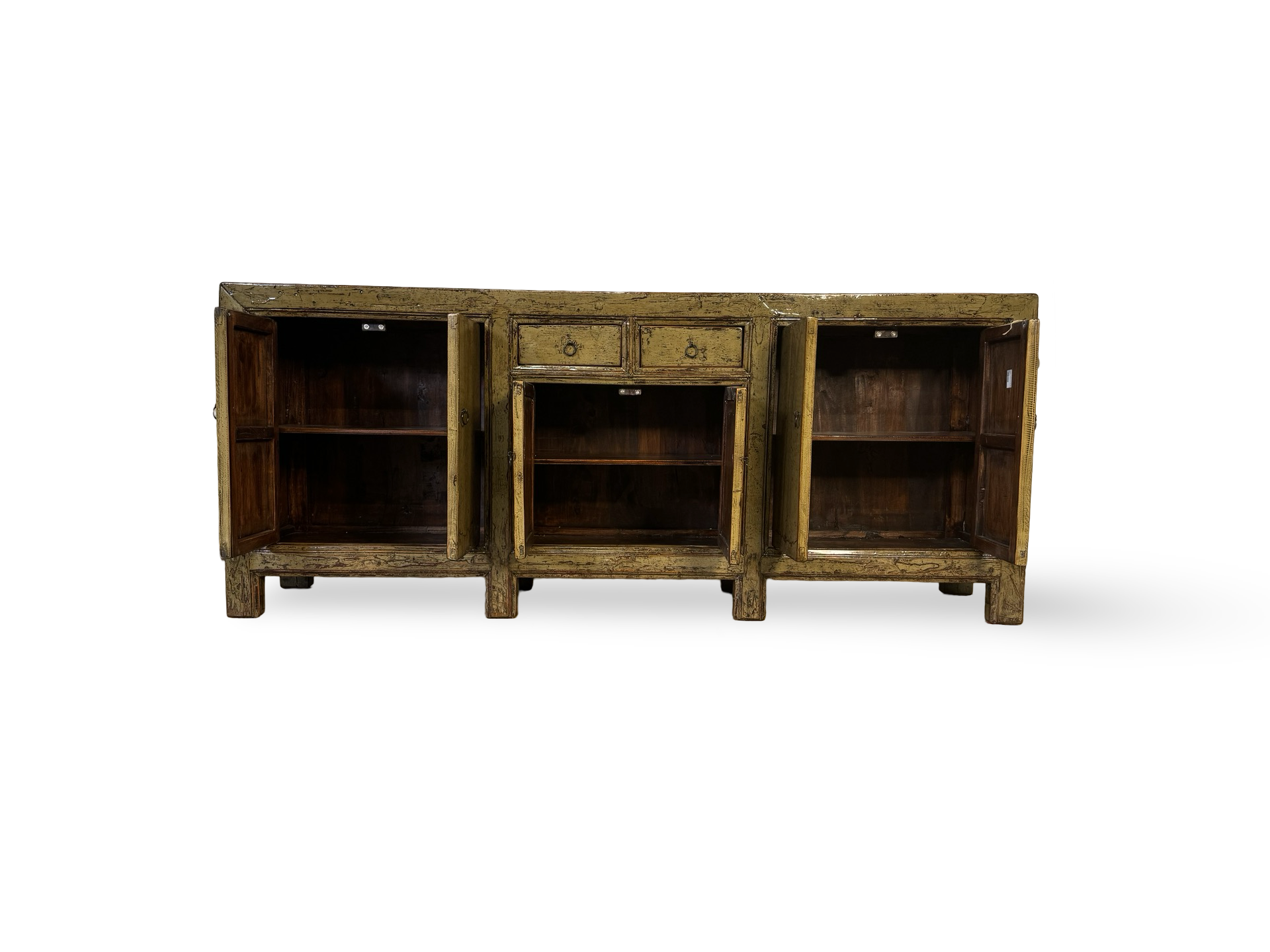 Dressoir mosterd Lak 6 deur 2 la uniek