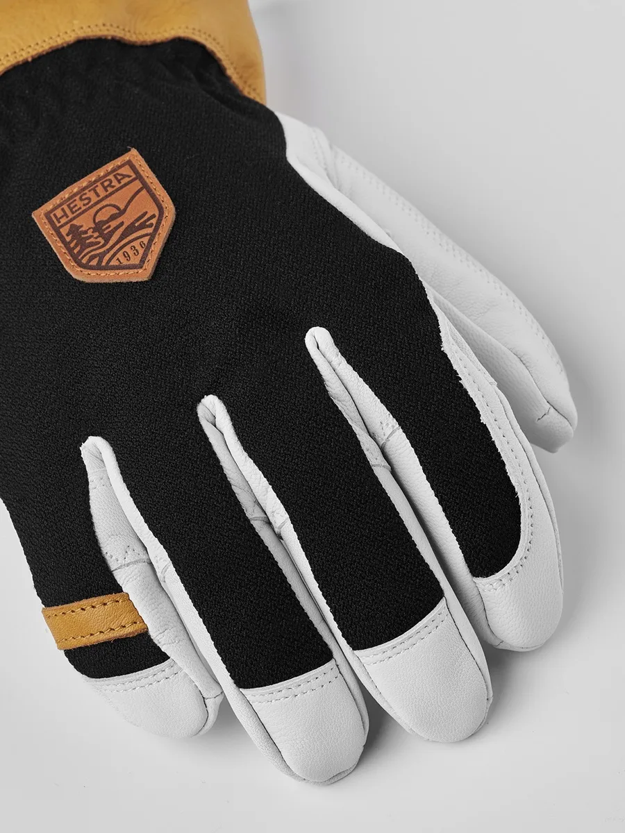 Hestra Ergo Grip Alpha 5 Finger Black