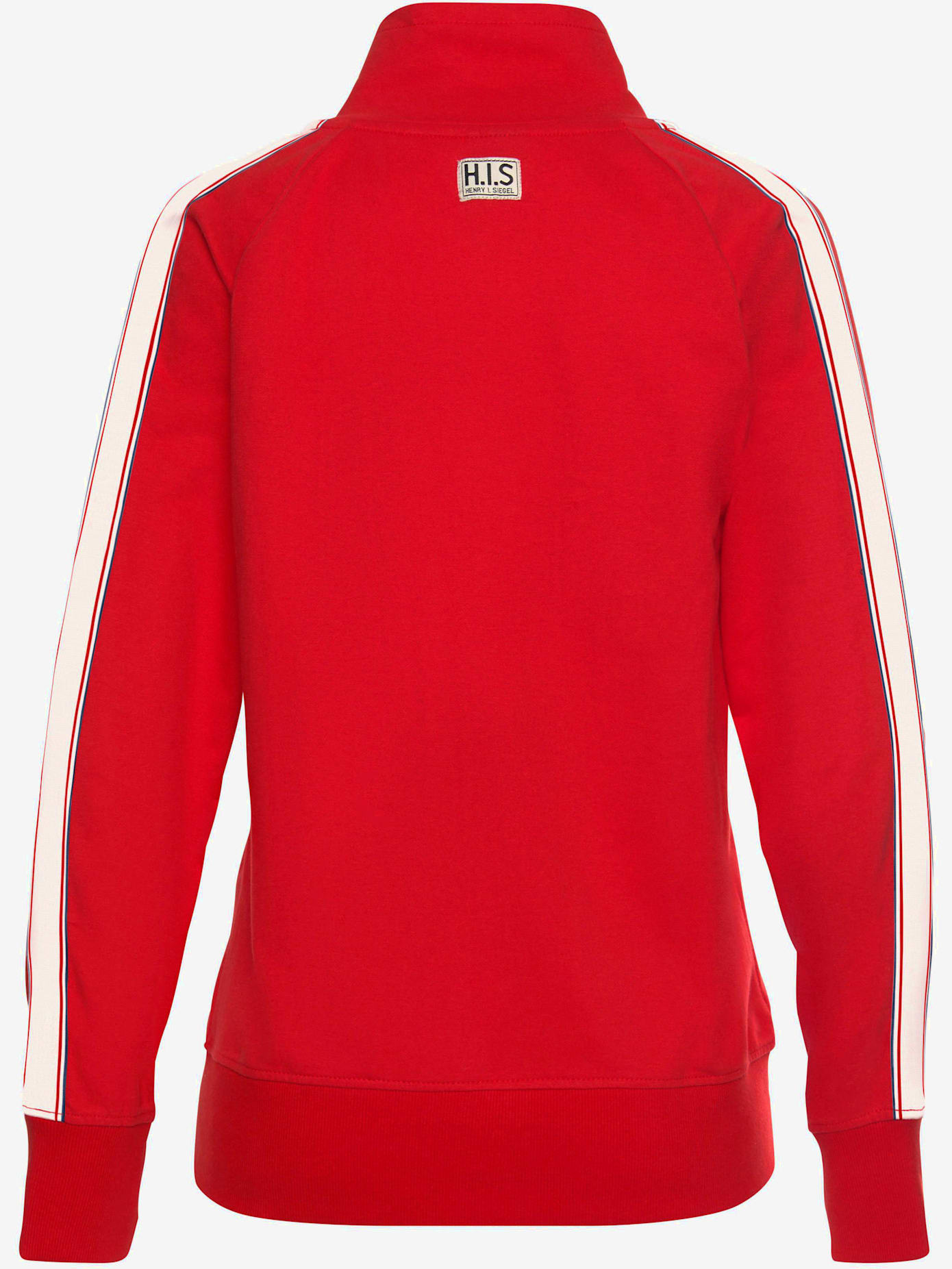 Veste sweat veste à col montant et rayures