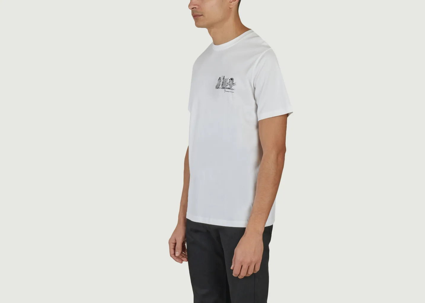 T-shirt droit imprimé logotypé KCA