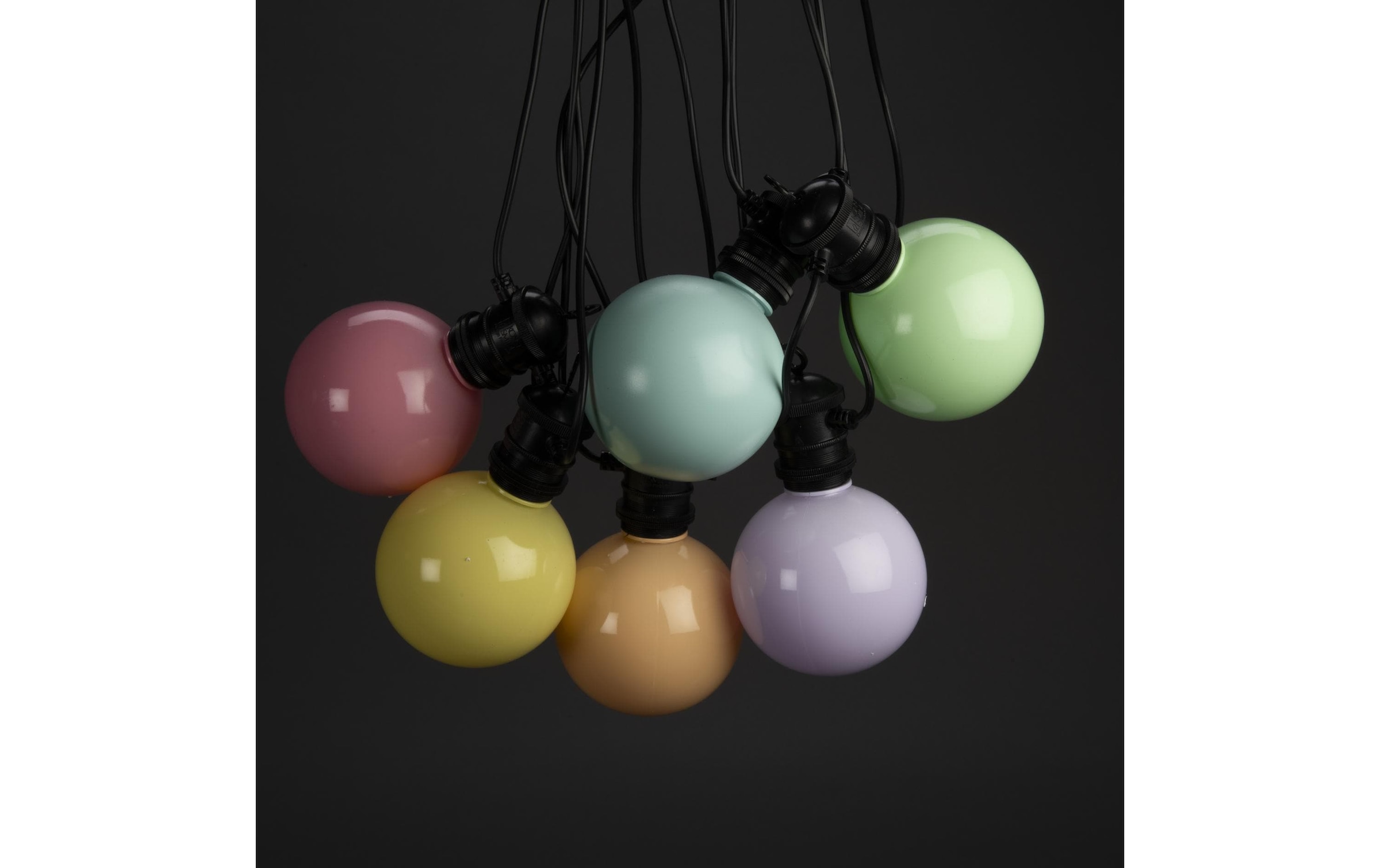 KONSTSMIDE Lichterkette »Solar Globe 10 LEDs Mehrfarbig« 10 Stk.-flammig