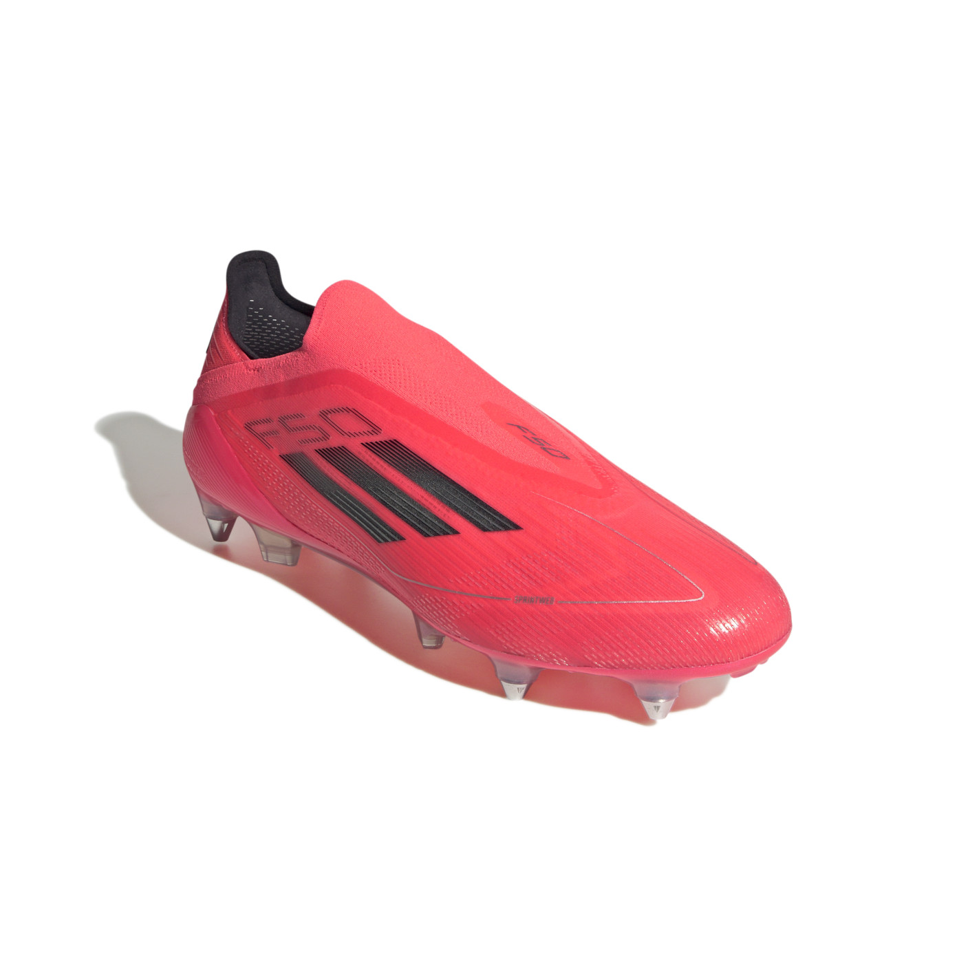 Adidas F50 Elite Veterloze IJzeren-Nop Voetbalschoenen (SG) Felrood Zwart Zilver