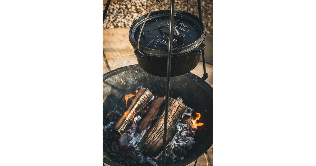 The WindmillDutch Oven 4,5 qt kookpan  (Zwart, Ø 25.5 cm | 3.8 liter)