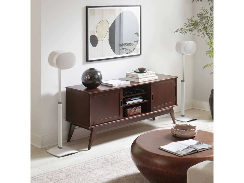 SANUS Ständer für Sonos Era 300 (Paar) Weiss Höhenverstellbare Lautsprecherständer für Sonos Era 300 mit Kabelmanagement