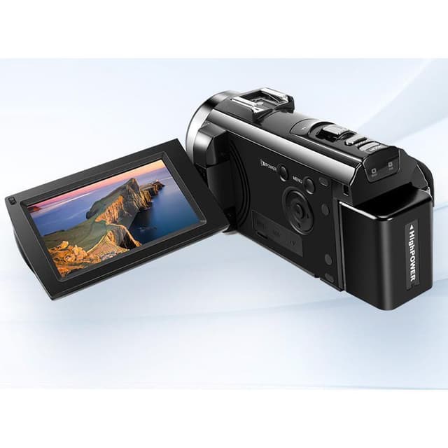 Videokamera 1080P / 24MP / 16x zoom og drejelig LCD-skærm