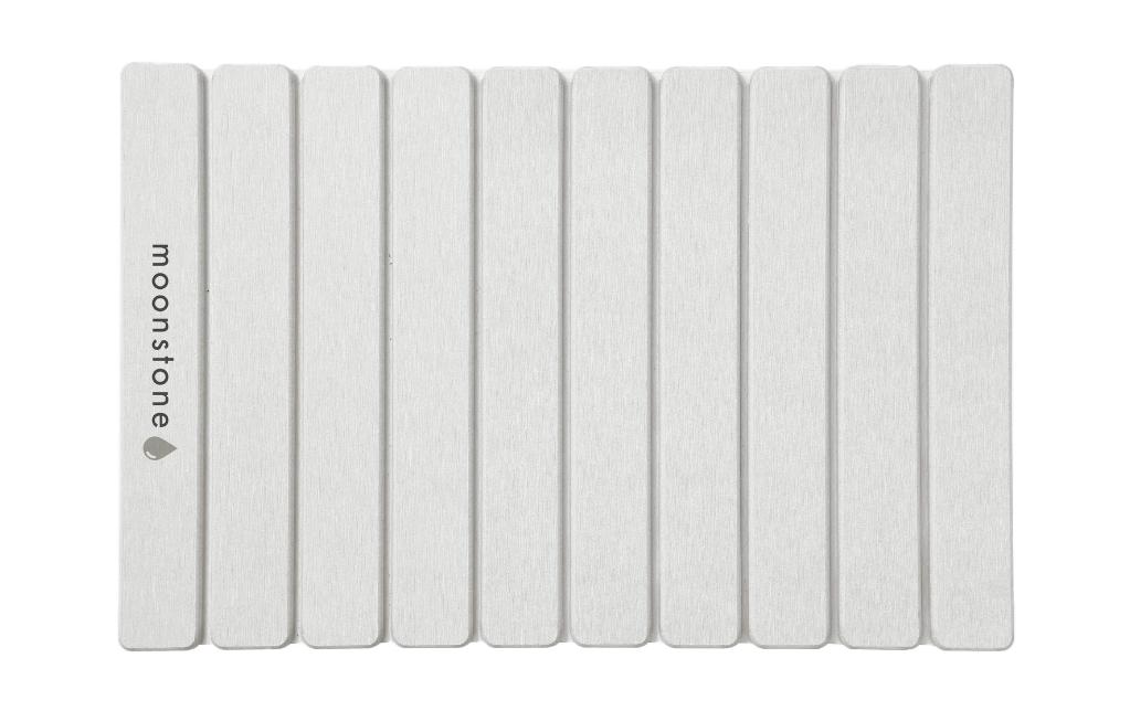 Badematte Melipa 60 x 36 cm, WeissSuper saugfähige Badematte aus Kieselgur