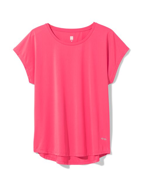 t-shirt de sport femme rose vif
