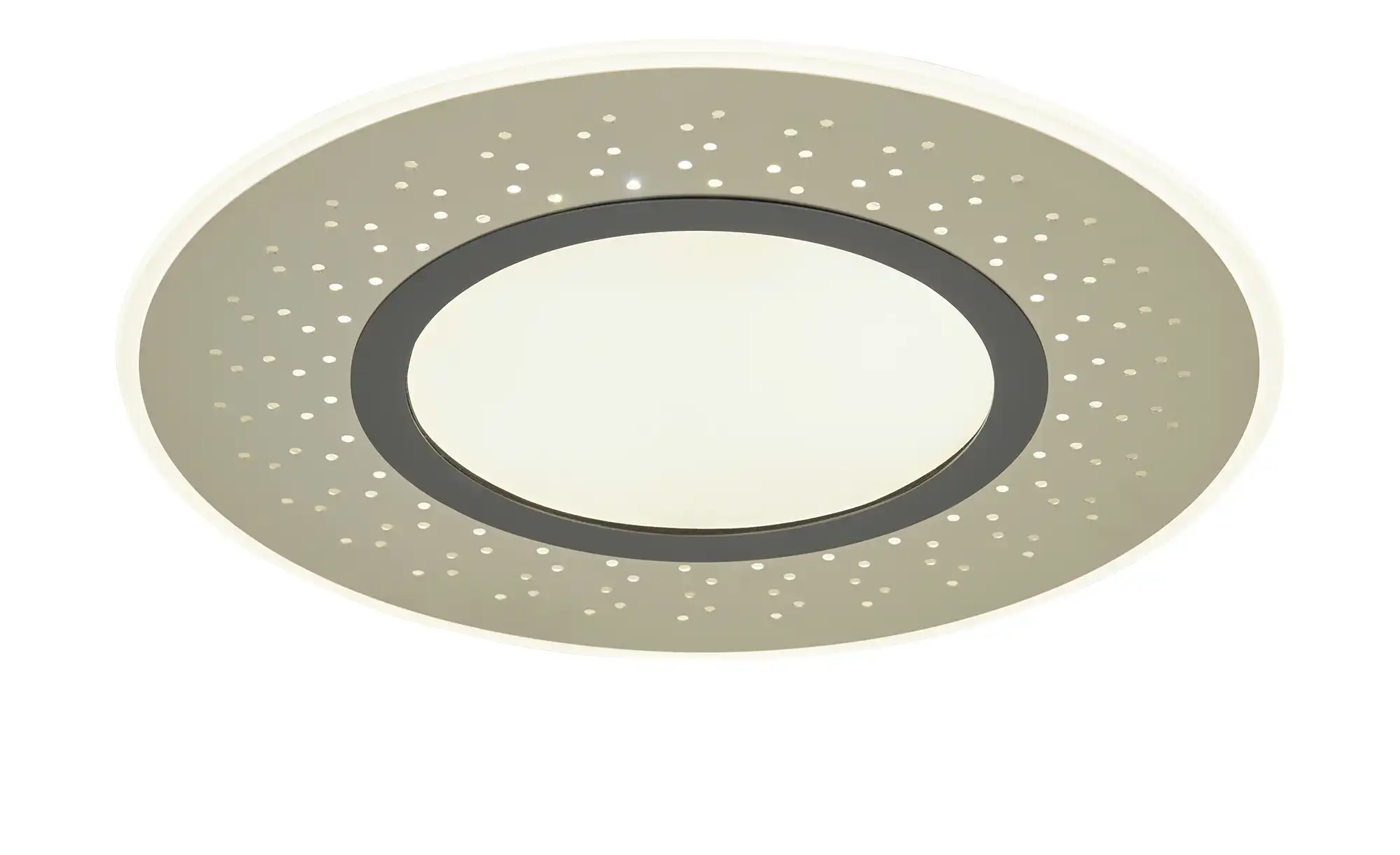 Trio LED-Deckenleuchte , Nickel matt mit Fernbedienung