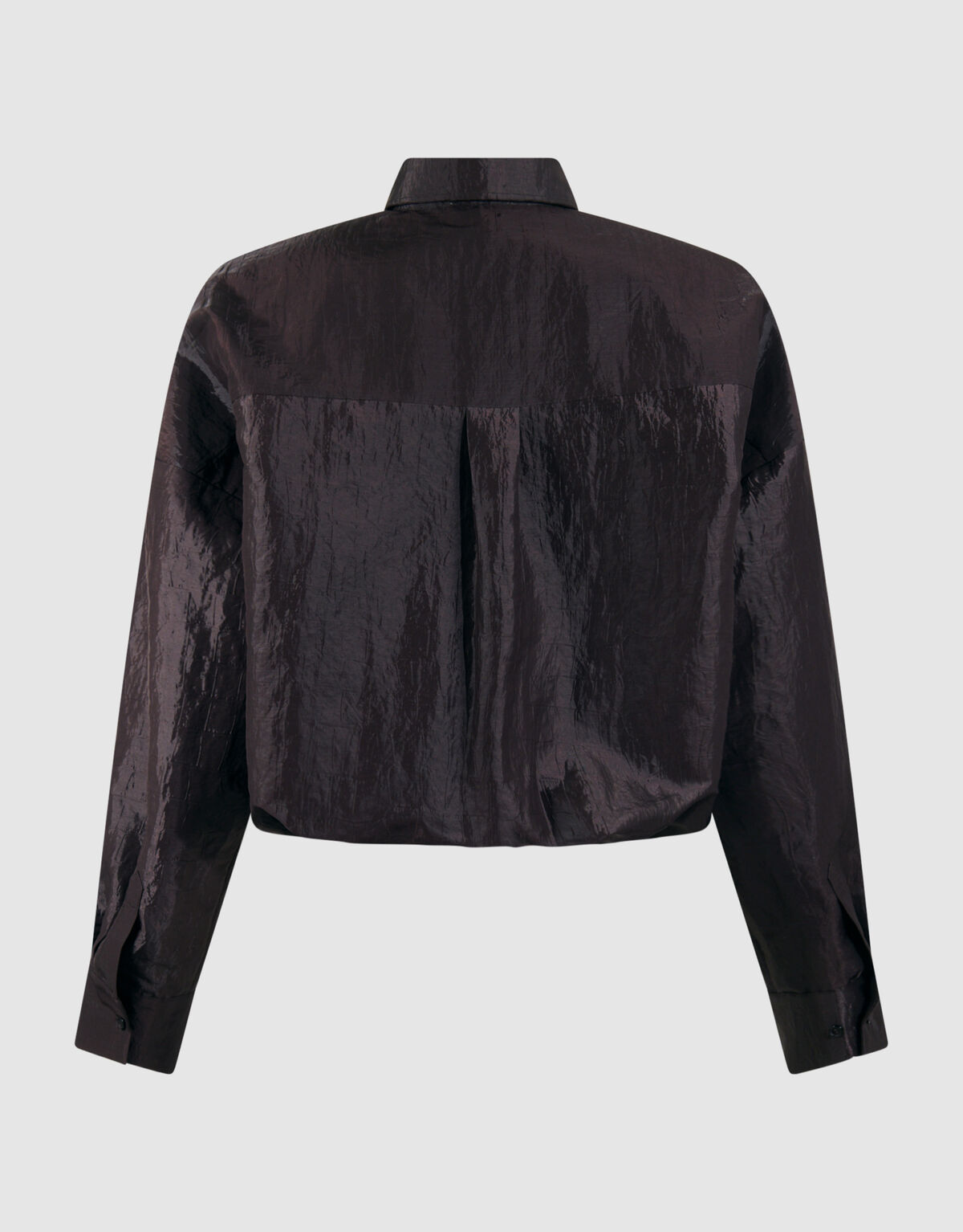 Croco Blouse Donkerbruin