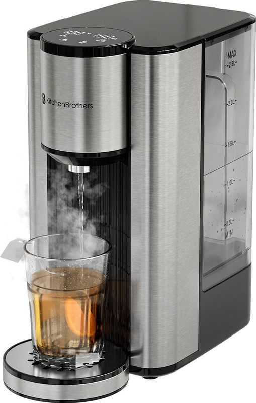 KitchenBrothers - Heetwaterdispenser - RVS - 2.5L - Instant Waterkoker - 40-100°C