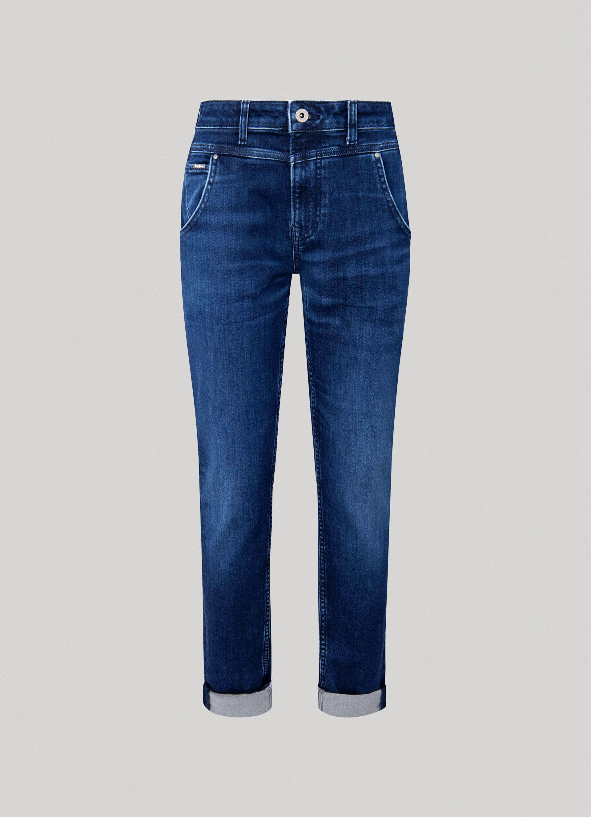 CALÇA JEANS CAREY FIT RELAXED DE CINTURA MÉDIA - jeans