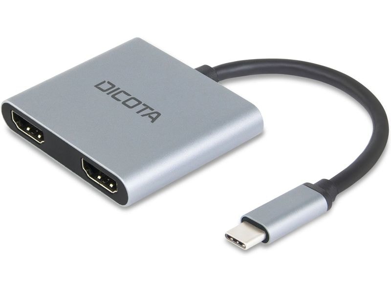DICOTA USB-Hub Portable 4-in-1 Tragbare USB-C 4-in-1 Mini-Dockingstation