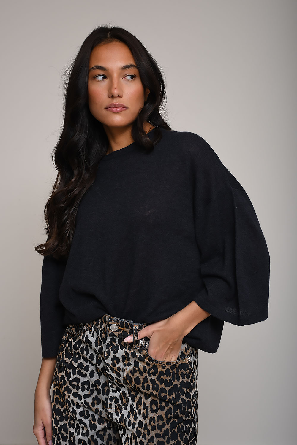 Merino wool oversized t-shirt