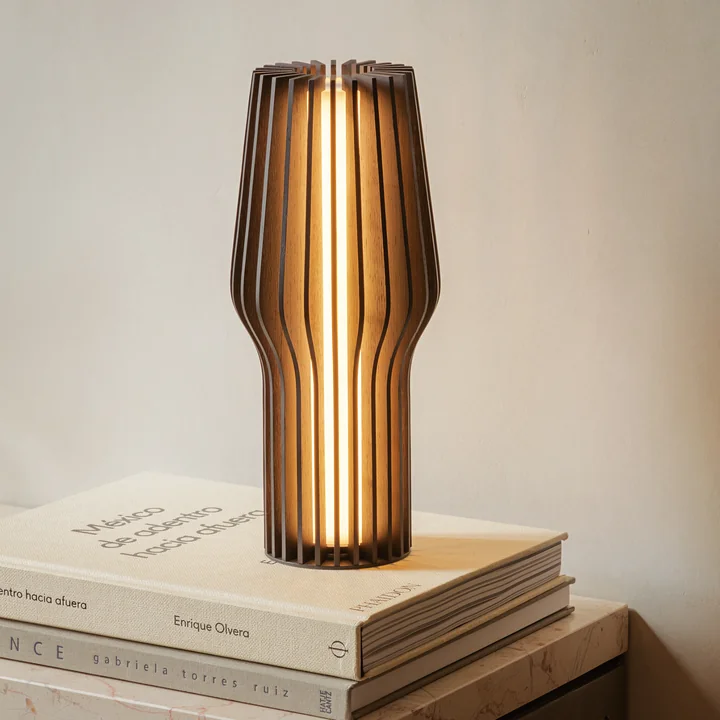 Eva Solo - Radiant LED Akku-Leuchte Ø 9,5 x H 27,5 cm, Eiche