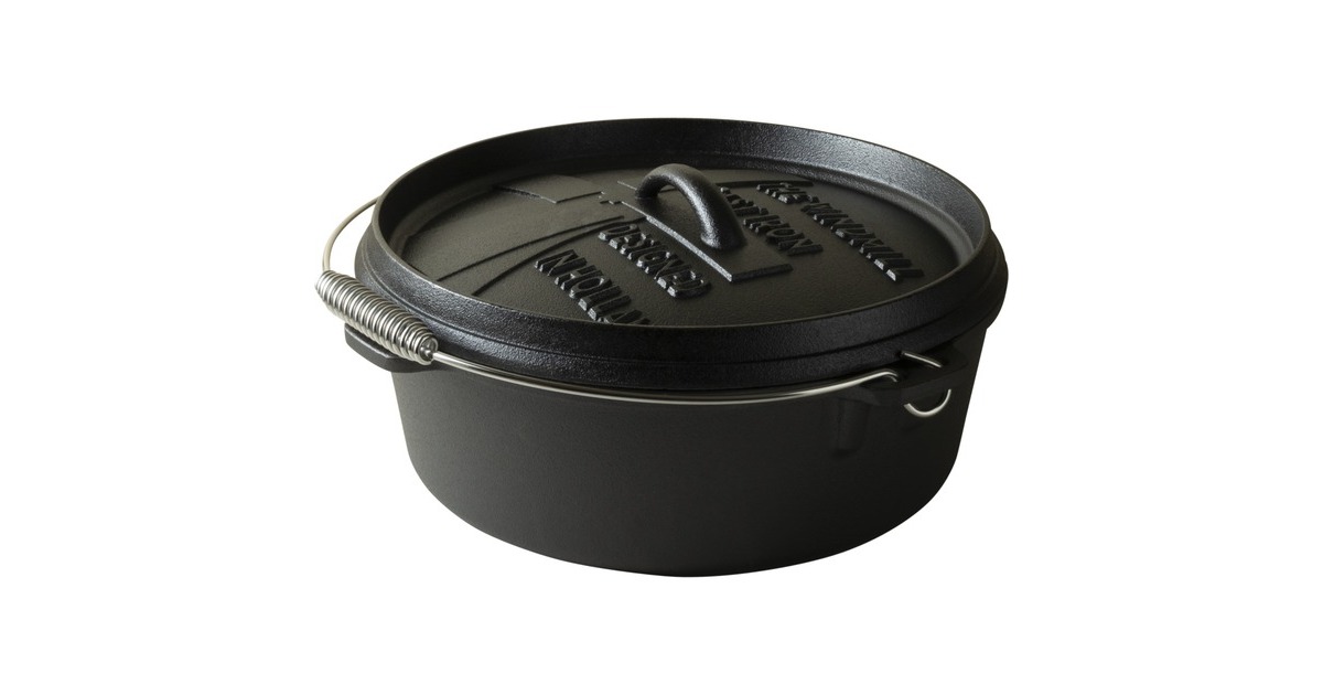 The WindmillDutch Oven 6 Qt zonder pootjes kookpan  (Zwart, Ø 31,5 cm | 5.9 liter)
