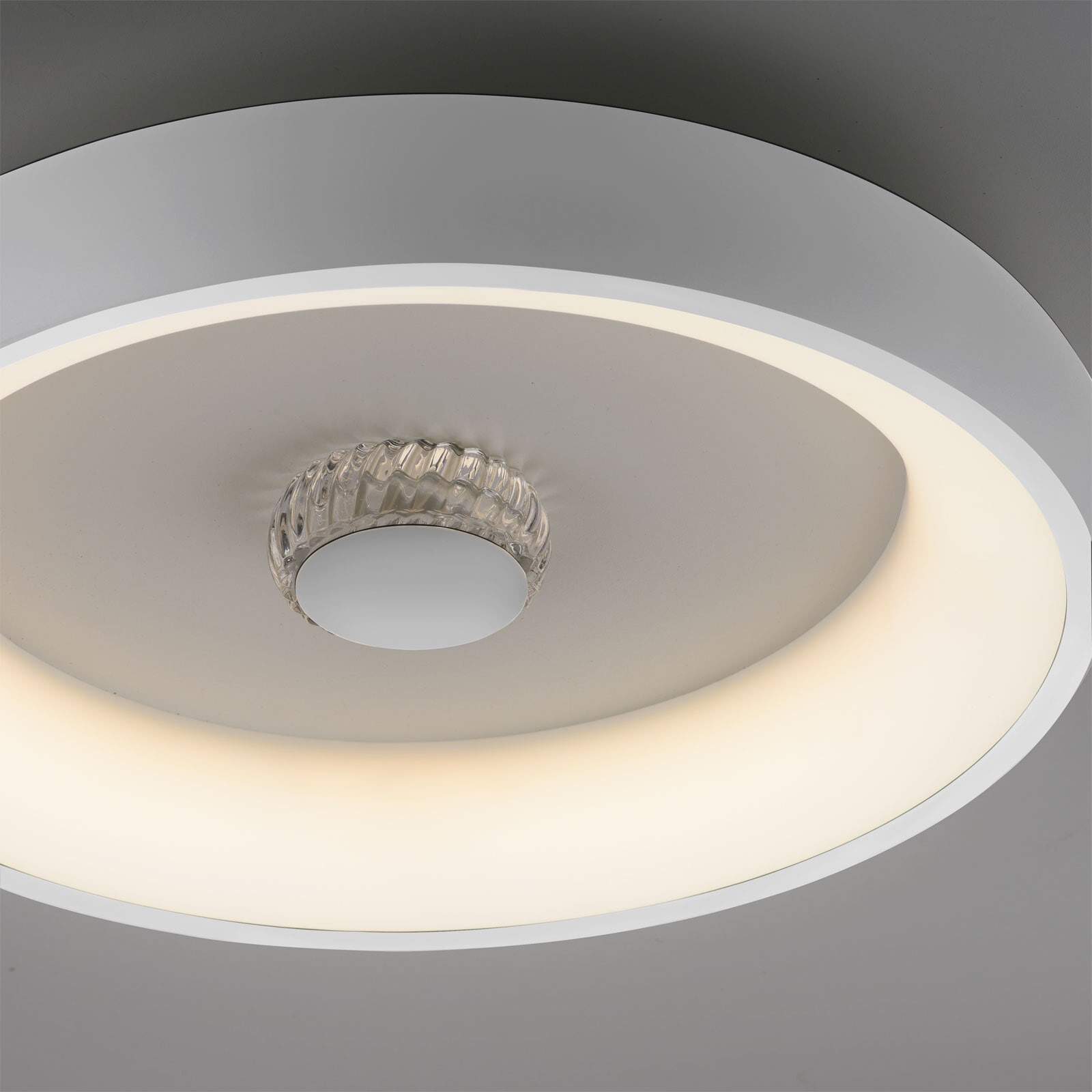 JUST LIGHT LED Deckenlampe VERTIGO 46 cm weiß