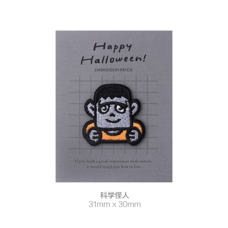 Embroidery Kingdom - Halloween geborduurde applicatiepatch (verschillende ontwerpen)