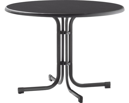 Sieger Mecalit tuintafel Ø 100 H 72 cm grijs