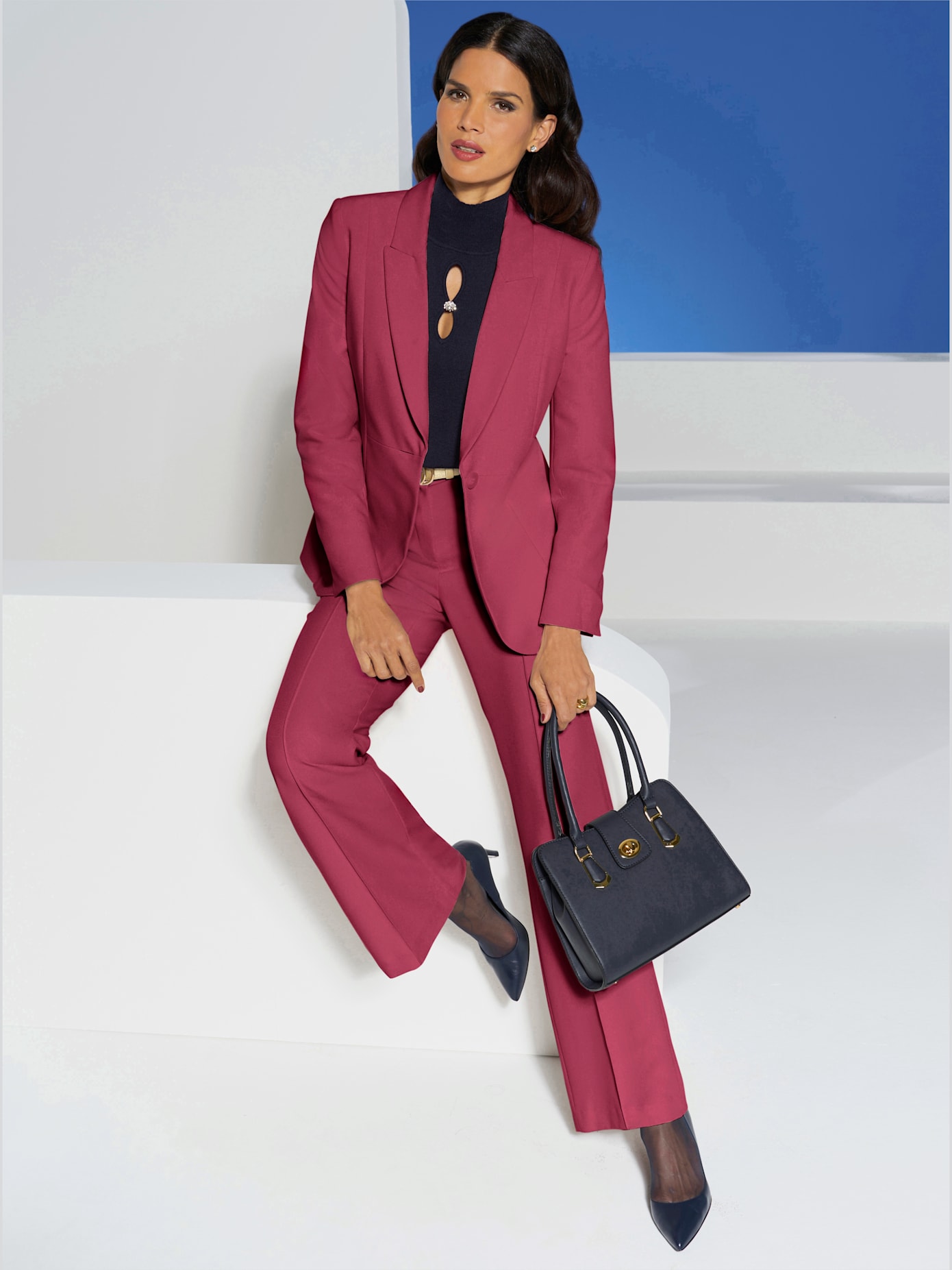 Blazer qualité crêpe facile à entretenir