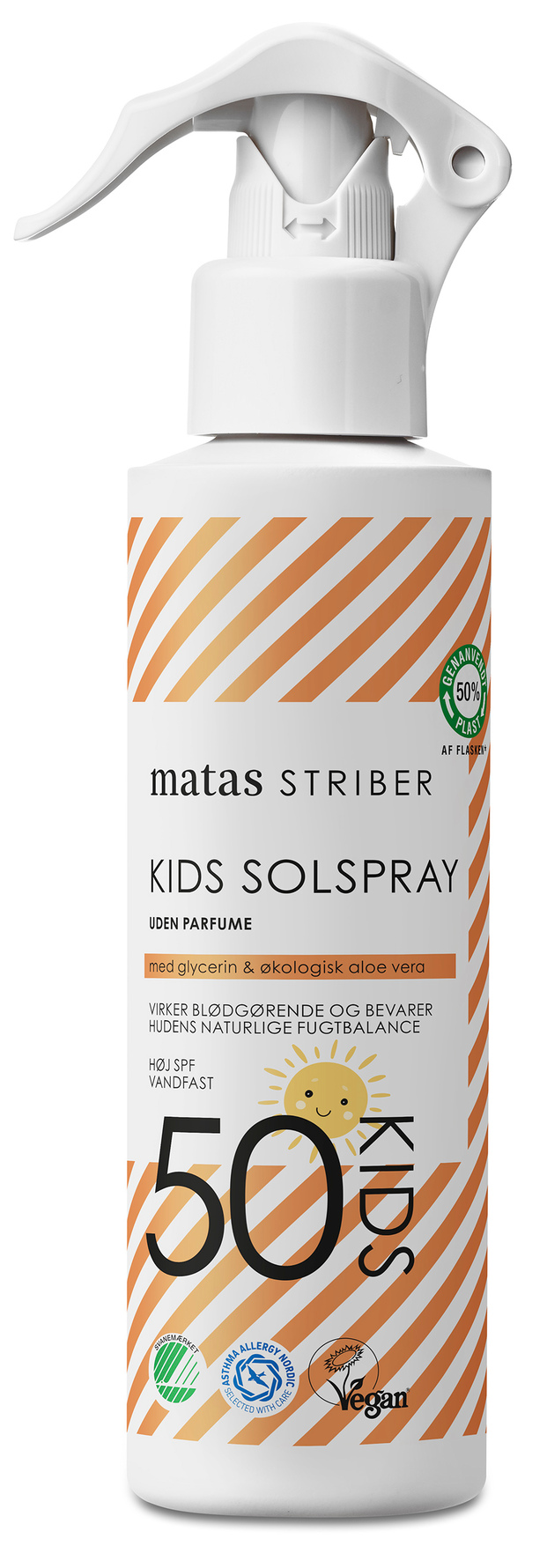Matas Striber Kids Solspray SPF 50 Uden Parfume 200 ml