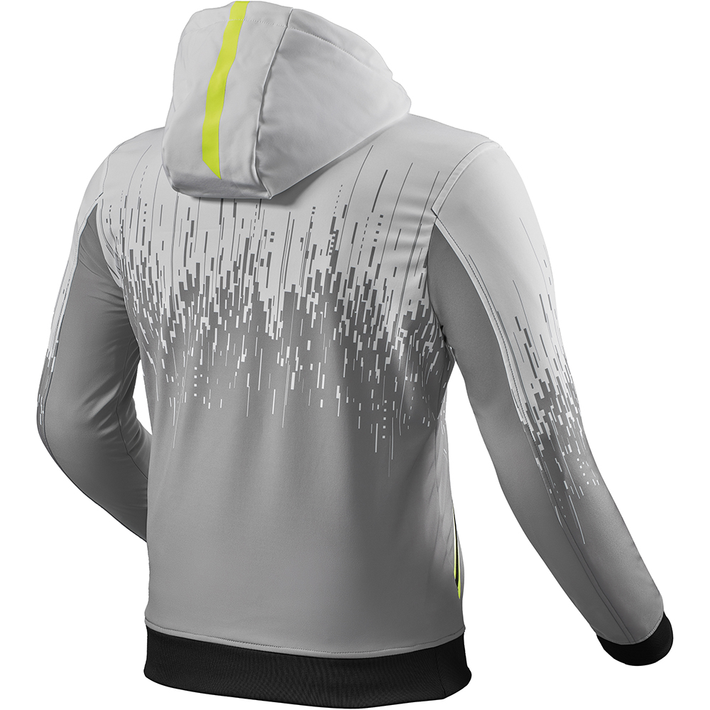 Rev'it - Sweat à capuche Quantum 2 WB Gris / Jaune fluo