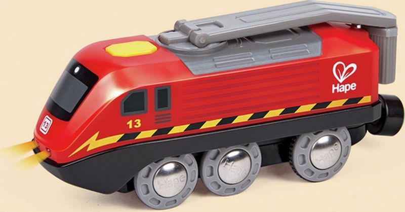Hape Houten Trein 11,5 Cm Rood