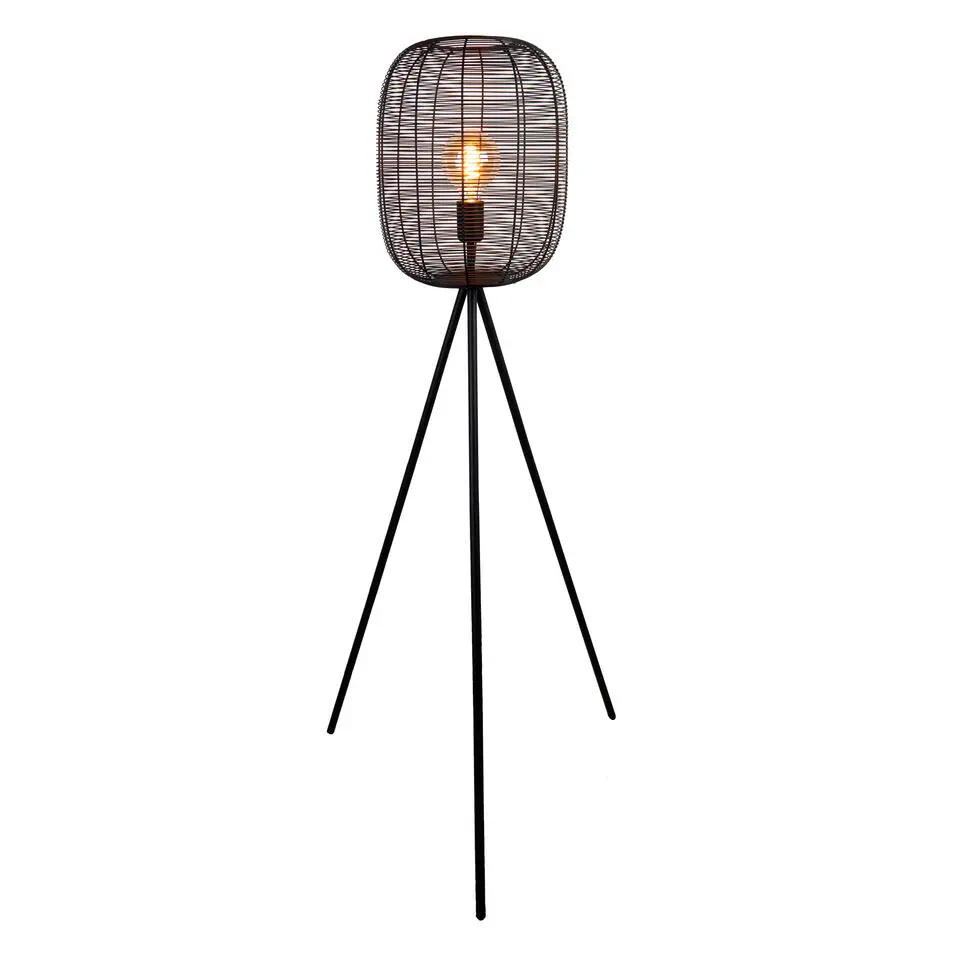 EGLO Derwen Vloerlamp - E27 - Metaal - Zwart