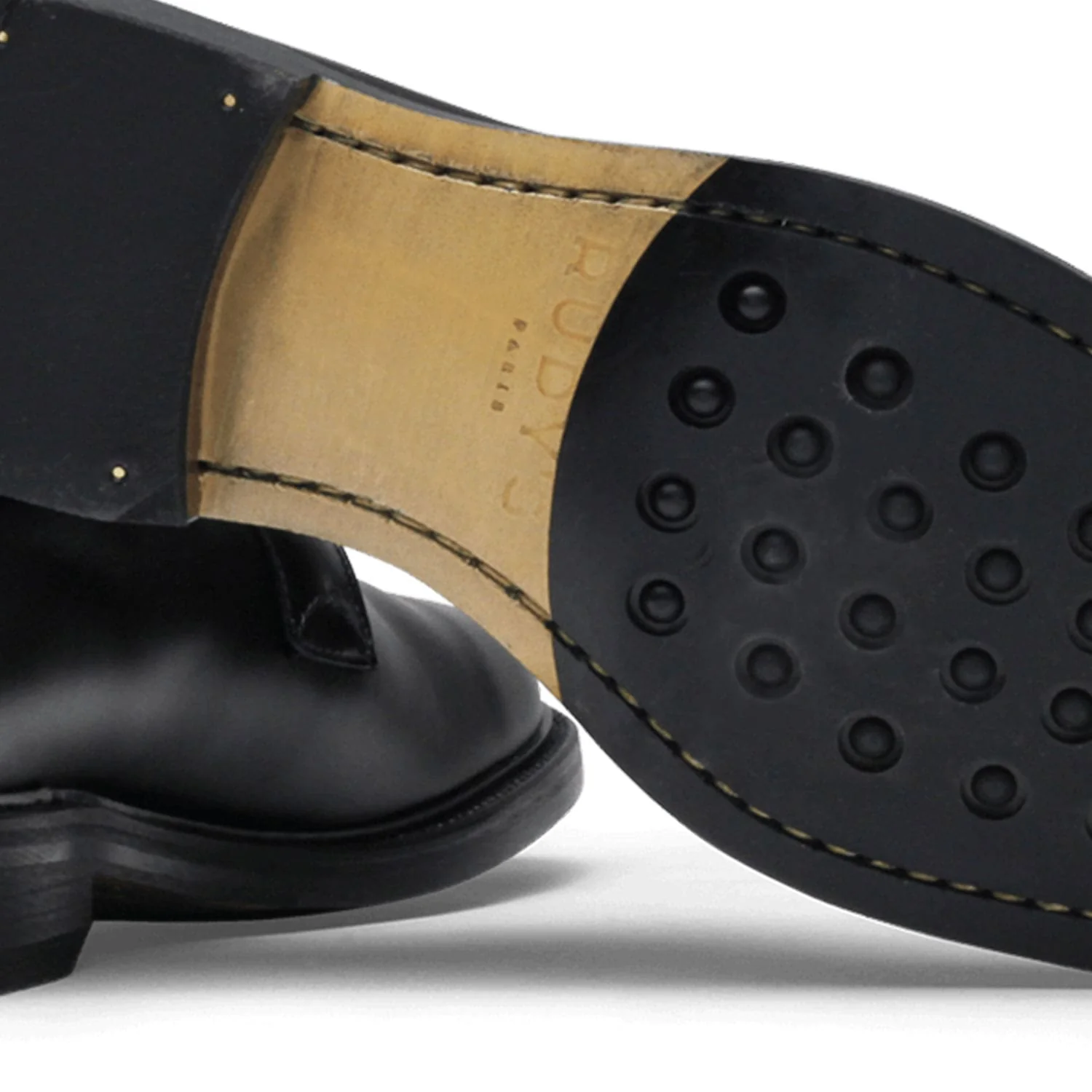Dikens-Derby en cuir noir