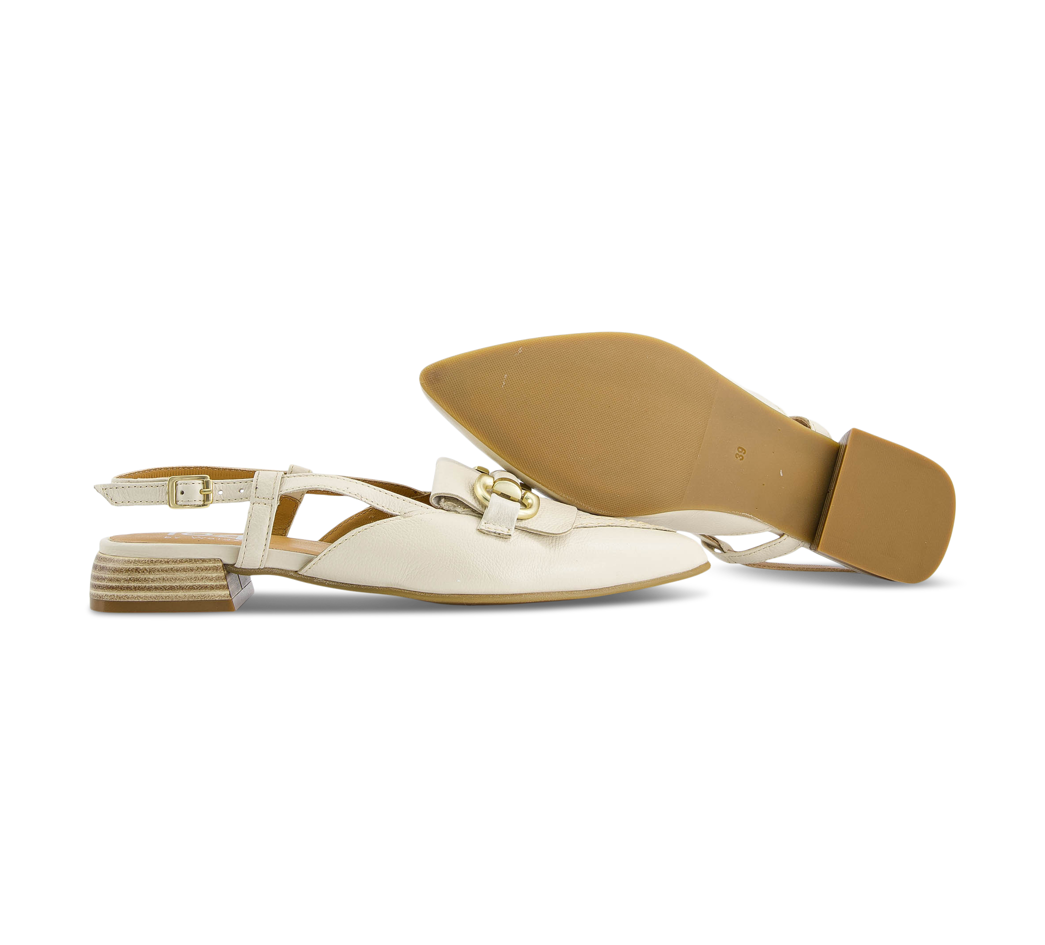 1874 by Walder Sling-Pumps beige/taupe
