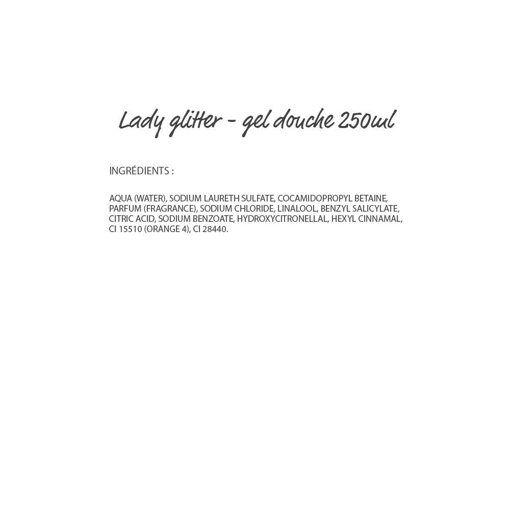 Lady glitter Gel douche 250ml