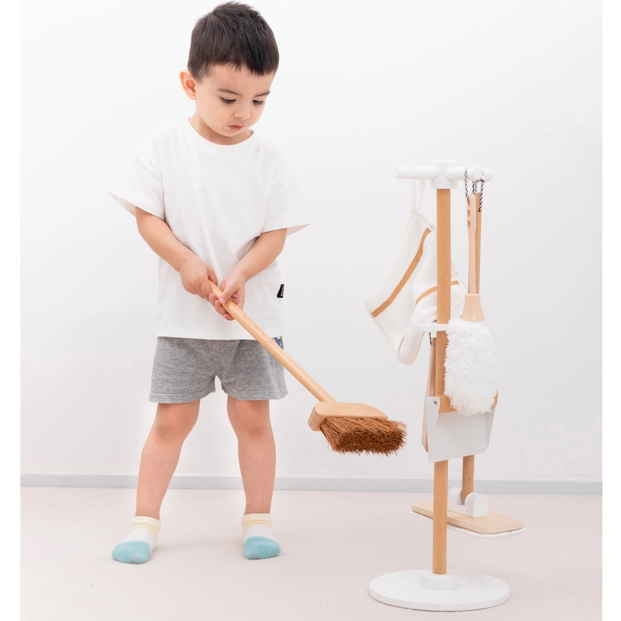 New Classic Toys Besen & Wischer Set 7 Teile bunt