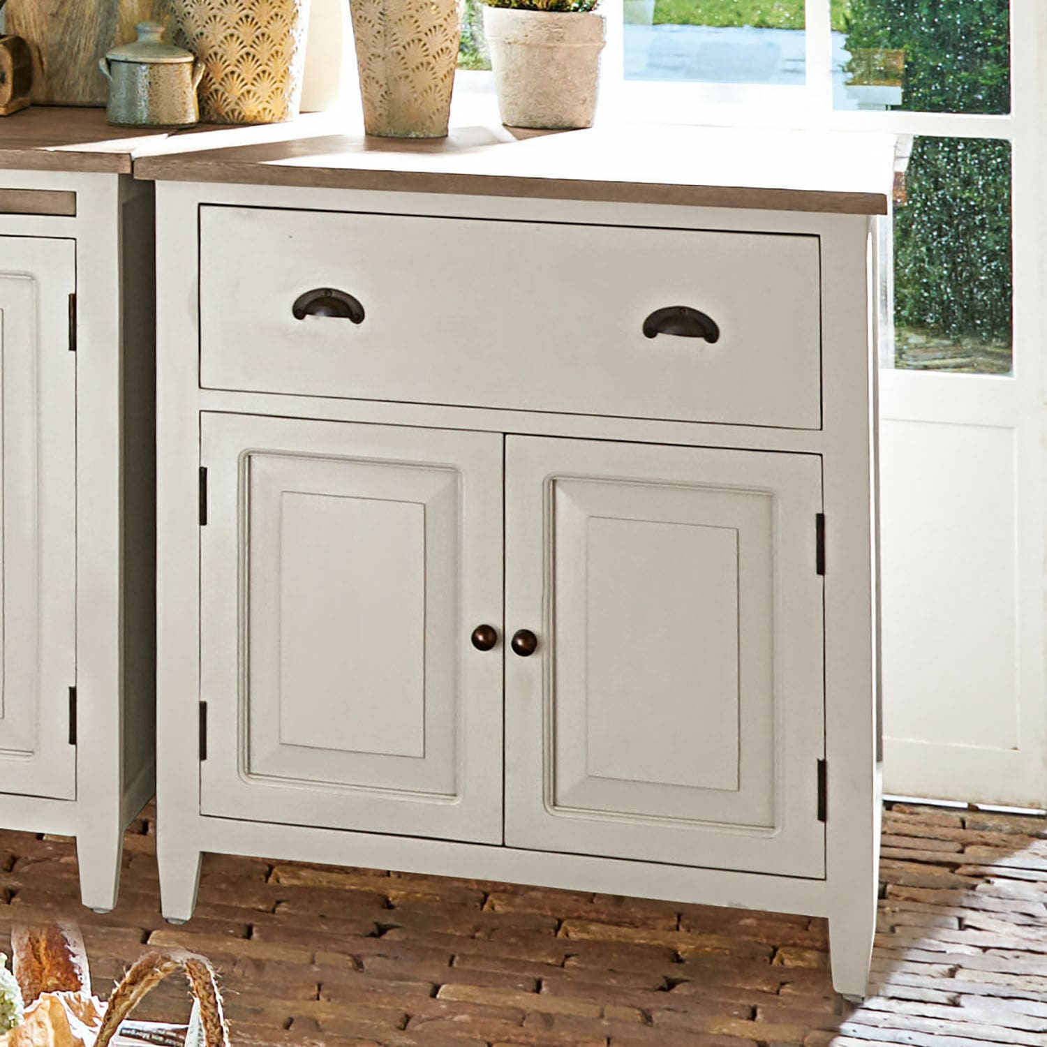 Schrank Vauthiermont creme/braun