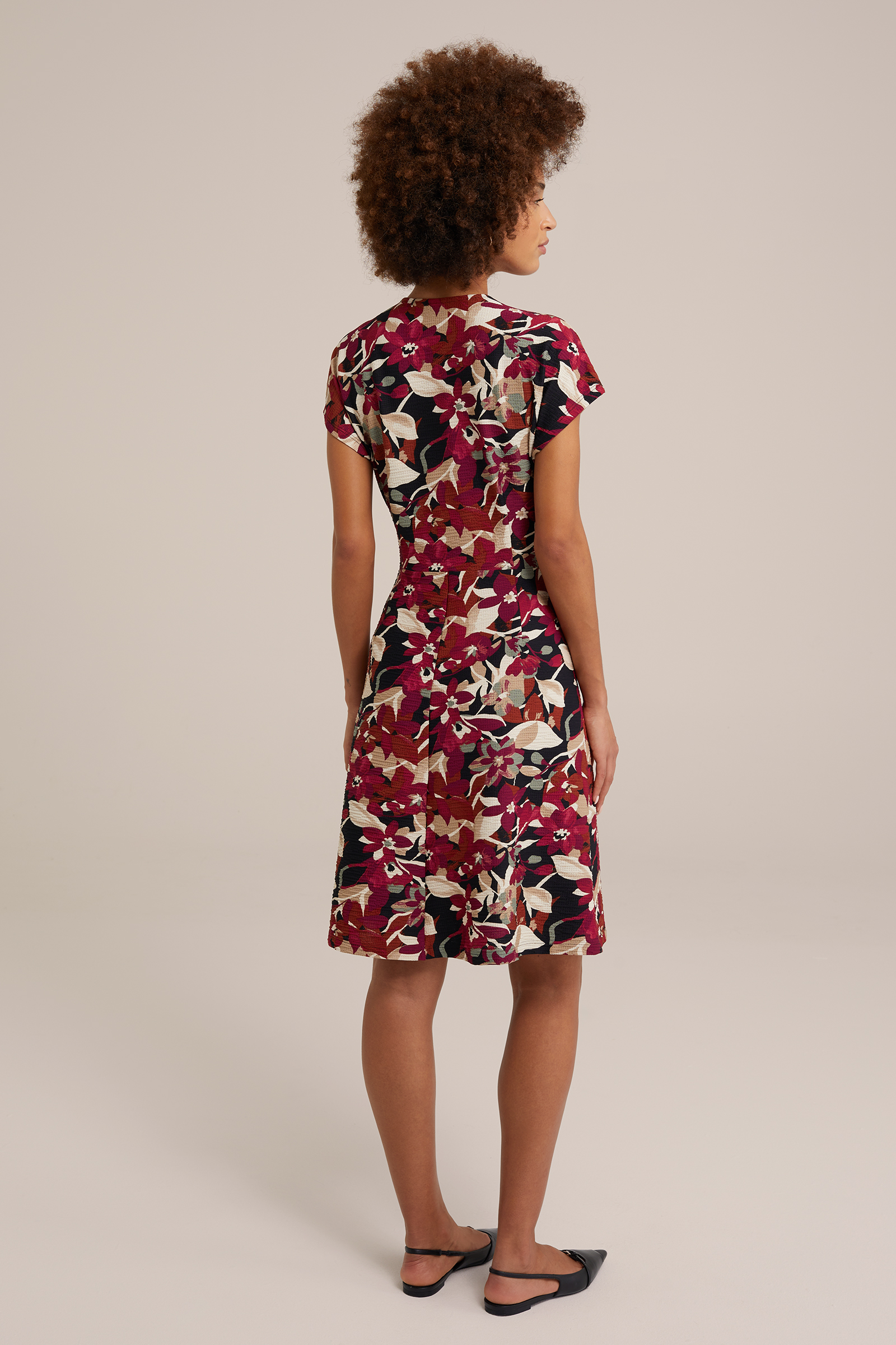 jurk met dessin WE Fashion Multikleur