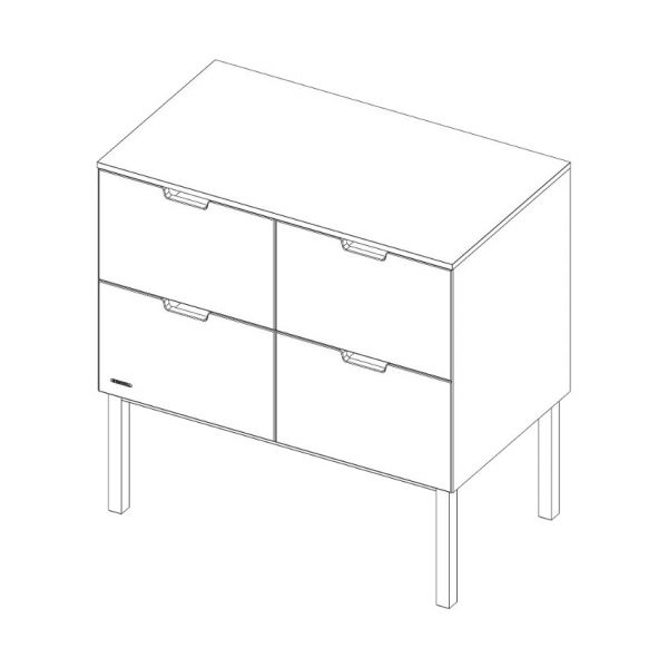 Kidsmill Sepp Commode Wit / Beuken