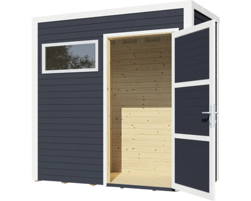 Cubo 1 tuinhuis met vloer, 234 x 121 cm, antraciet