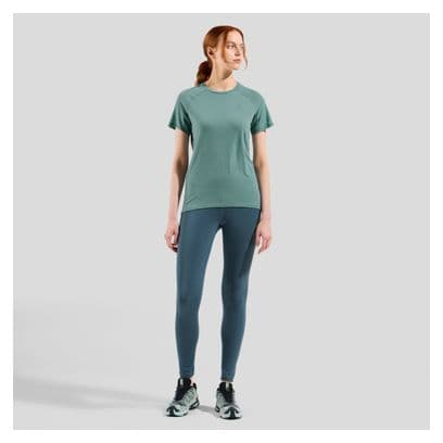T-shirt Femme Odlo Ascent Performance Wool 125 Vert