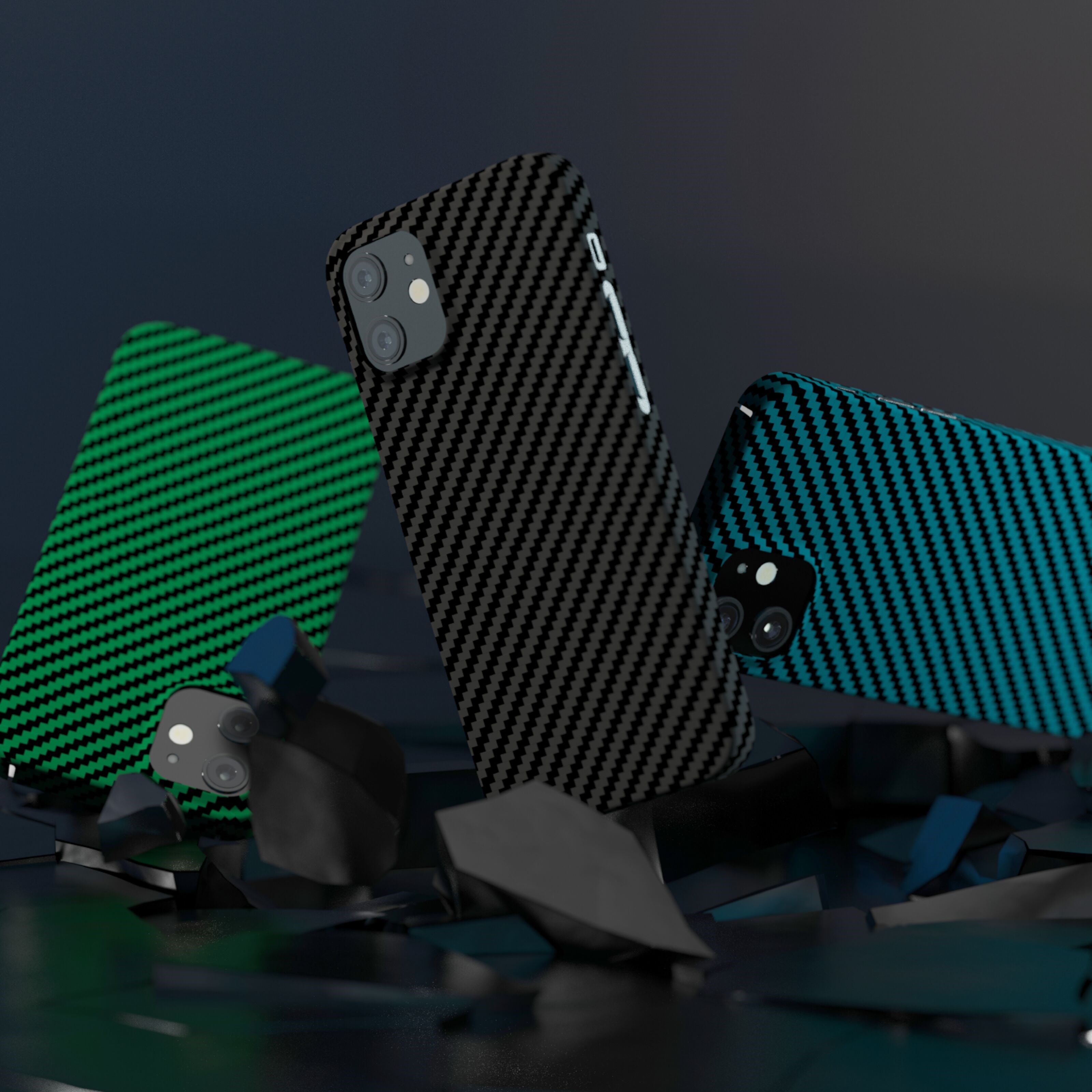 Linocell Premium Kevlar Robust deksel for iPhone 12 Mini Svart